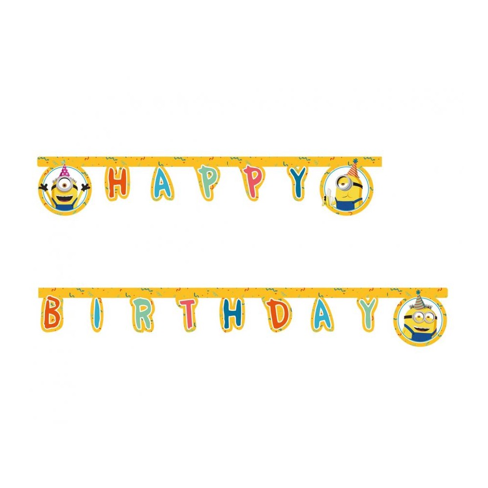 Banner MINIONS 2 - Happy Birthday MINIONKI