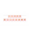 Baner urodzinowy happy birthday jasno różowy
