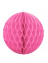 Honeycomb - dekoracja wisząca kula bibułowa różowa  10 cm