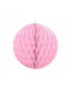 Honeycomb - dekoracja wisząca kula bibułowa różowa  10 cm