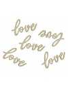 Konfetti drewniane Love 18 szt.