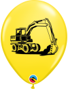 Balon lateksowy żółty Koparka
