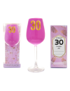Kieliszek do wina 30 Urodziny różowy